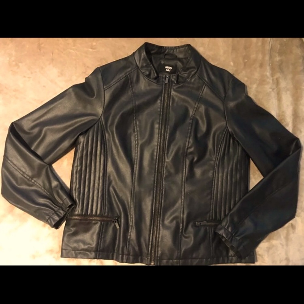 4/$10 Faux Leather Jacket